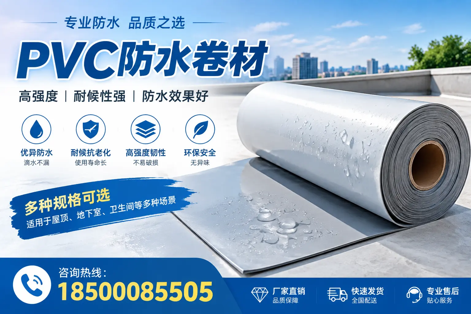 选用PVC防水卷材时需要避开的常见误区，特别是在自贡